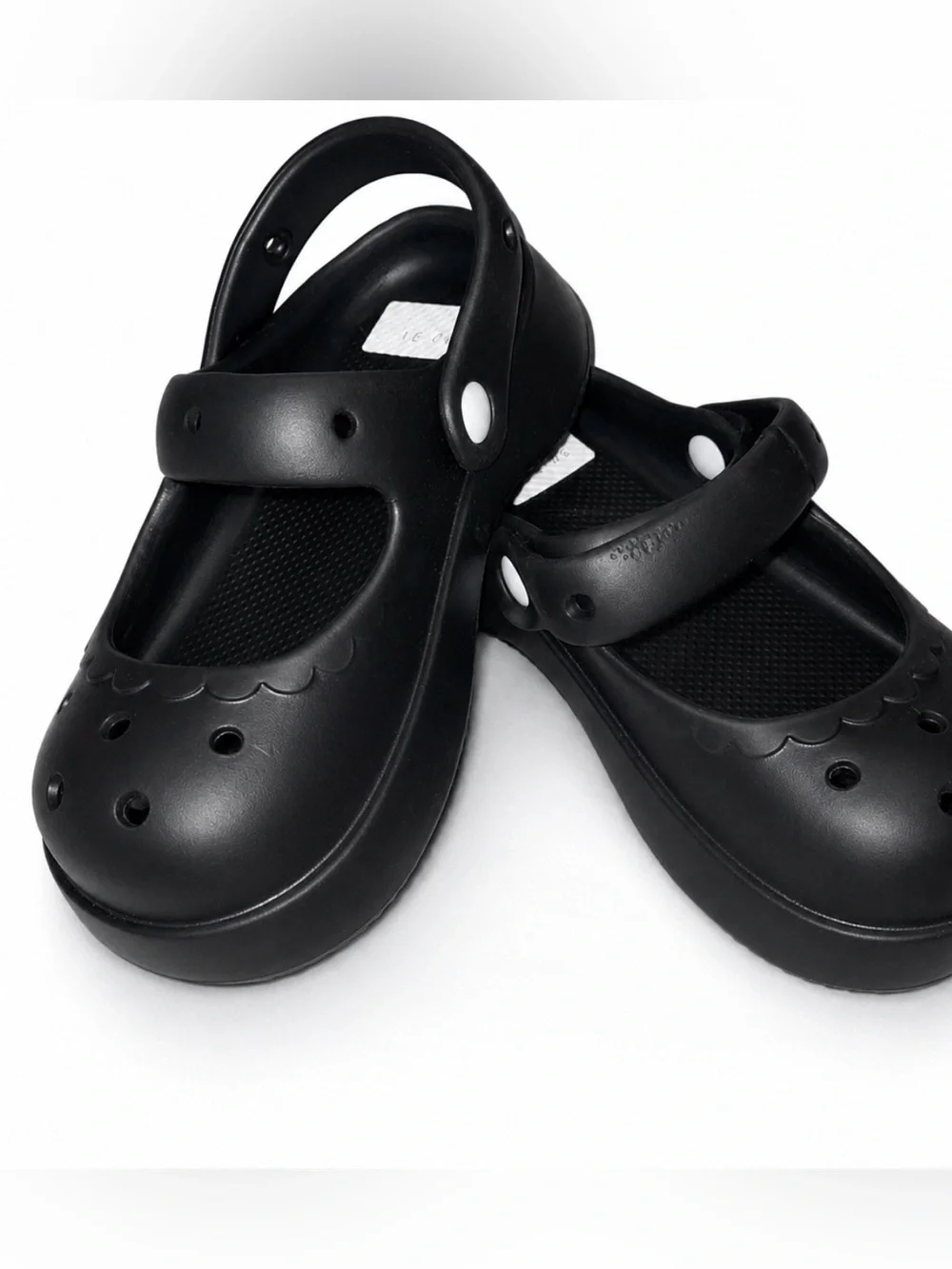 Girls Black Mary Jane Garden Clogs Water Shoes Beach Slip-On Sandals US 12.5